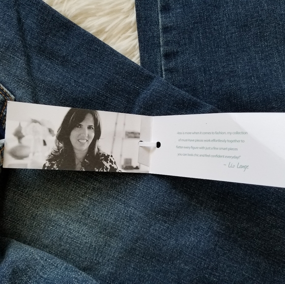 NWT Liz Lange Maternity Ankle Medium Wash Jeans,8 - Picture 9 of 12